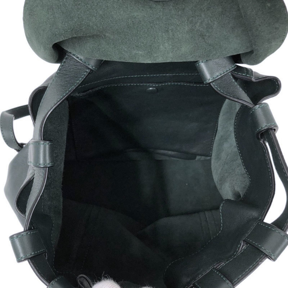 Loewe Drawstring Backpack Dark Green - image 6